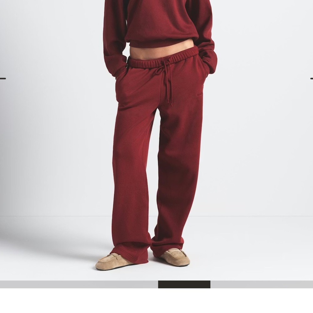 SKIMS Merlot Classic Straight Leg Pant